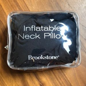 BROOKSTONE Inflatable Travel Neck Pillow